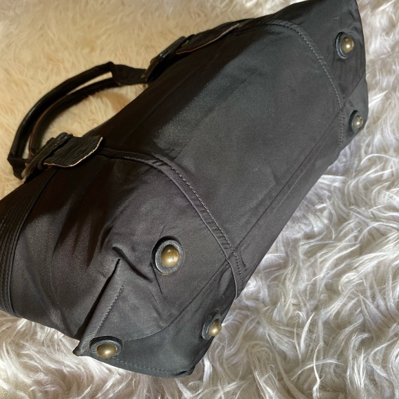 BURBERRY Nylon Handbag (Black) - Picture 6 of 10
